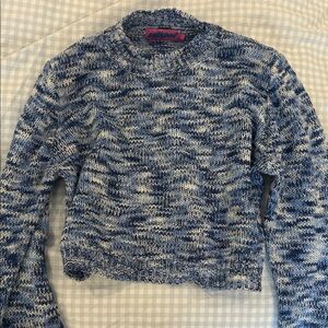 Edikted Blue Marled Crewneck Sweater